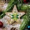 Wonderland Crafts Green & Gold Star Christmas Ornament Bead Embroidery Kit